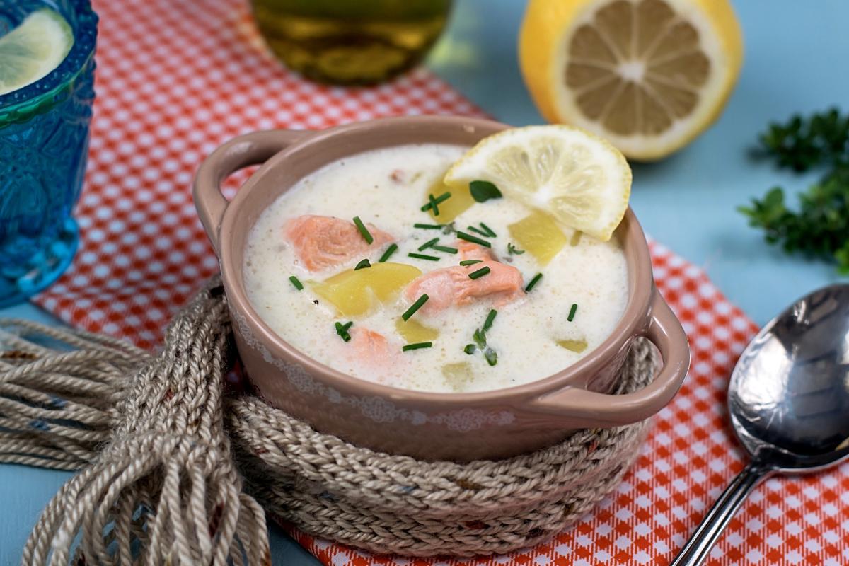 Cómo hacer sopa de salmón finlandesa