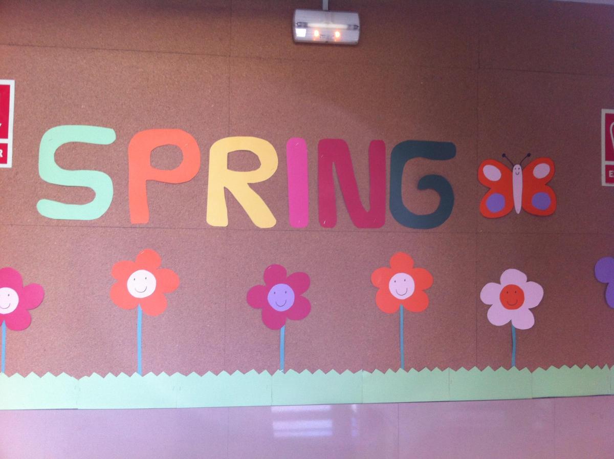 Cómo decorar una pared de primavera