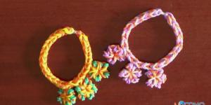 Cómo hacer pulseras de gomitas de flores