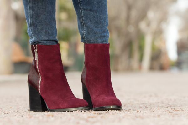 Botas granates mujer clearance