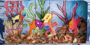 Cómo hacer un fondo de mar para un acuario