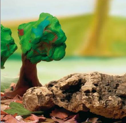 Cómo hacer un bosque con plastilina