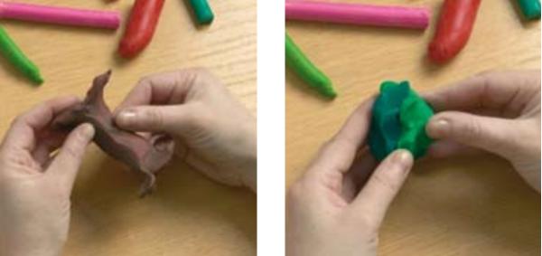 Cómo hacer un bosque con plastilina - Paso 1