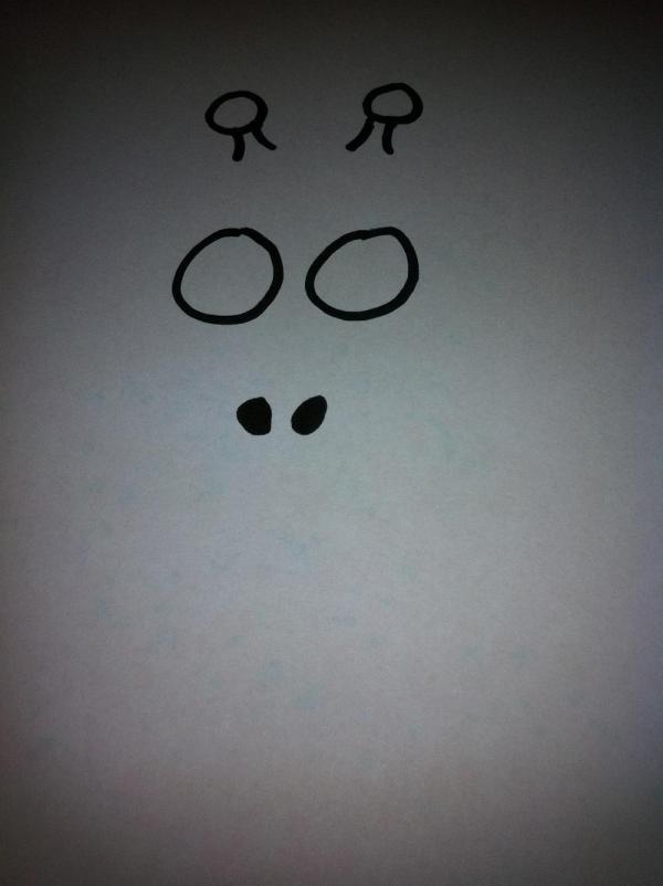 Cómo dibujar una jirafa de dibujo animado - Paso 2