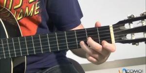 Cómo tocar el acorde RE Menor con la guitarra