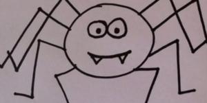 Cómo dibujar una araña de dibujo animado