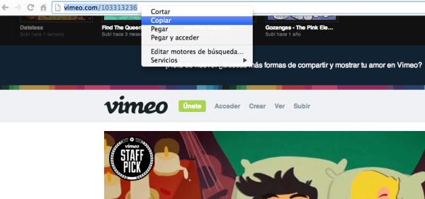 Cómo descargar vídeos de Vimeo - Paso 3
