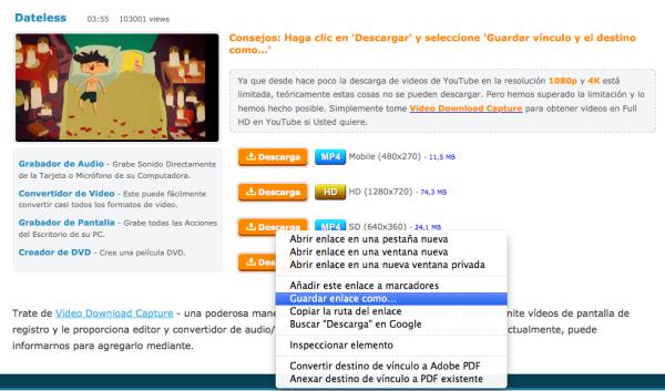 Cómo descargar vídeos de Vimeo - Paso 6