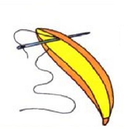 Cómo hacer el truco del plátano en rodajas - Paso 2