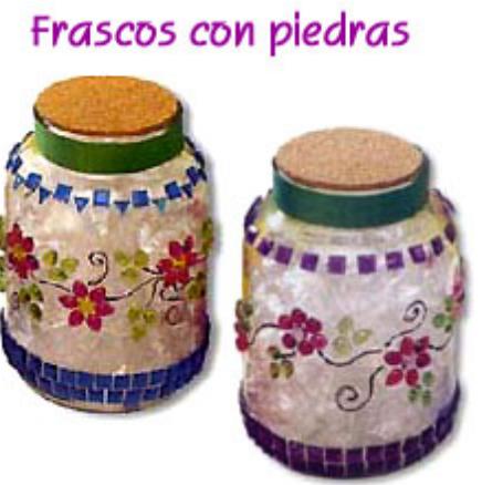 Cómo hacer frascos con piedras