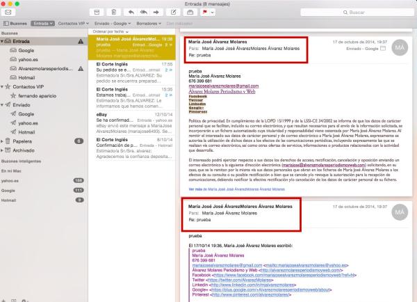 Cómo hacer que no se encadenen mensajes en Mail de Mac - Paso 2