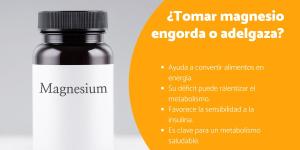 ¿Tomar magnesio engorda o adelgaza? Conoce cómo afecta este mineral esencial a tu metabolismo
