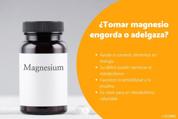 ¿Tomar magnesio engorda o adelgaza? Conoce cómo afecta este mineral esencial a tu metabolismo