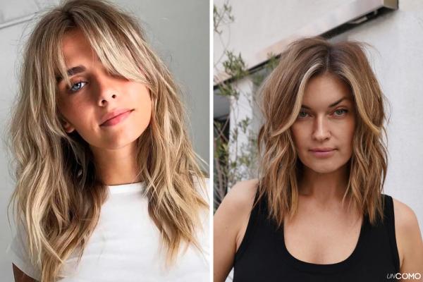 Cortes de pelo a capas para media melena: modernos e ideales para renovar tu look - Corte desfilado con ondas naturales