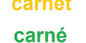 Cómo se escribe carnet o carné