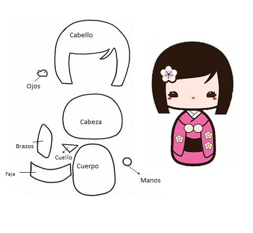 Cómo hacer broches con goma eva - Muñecas