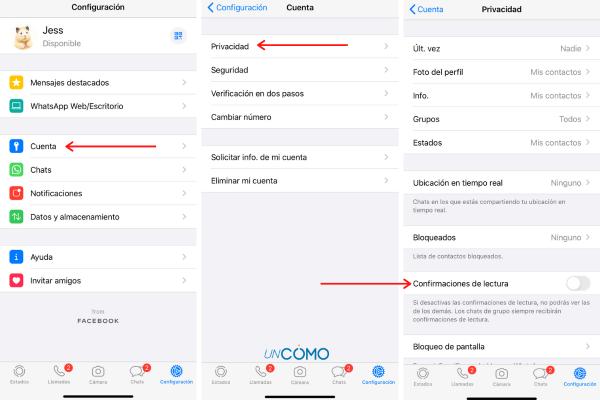 Cómo ver estados de WhatsApp sin que se den cuenta - Desactiva las notificaciones de lectura por 24 horas