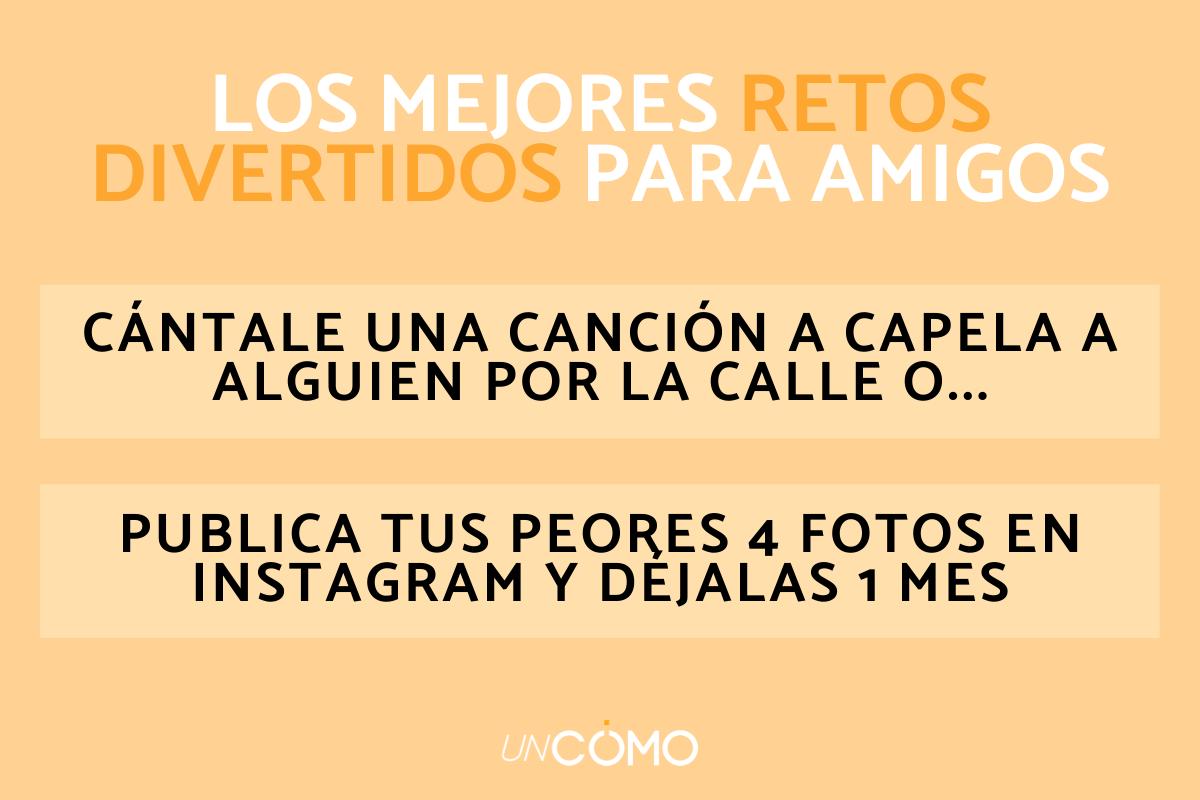Retos para amigos divertidos