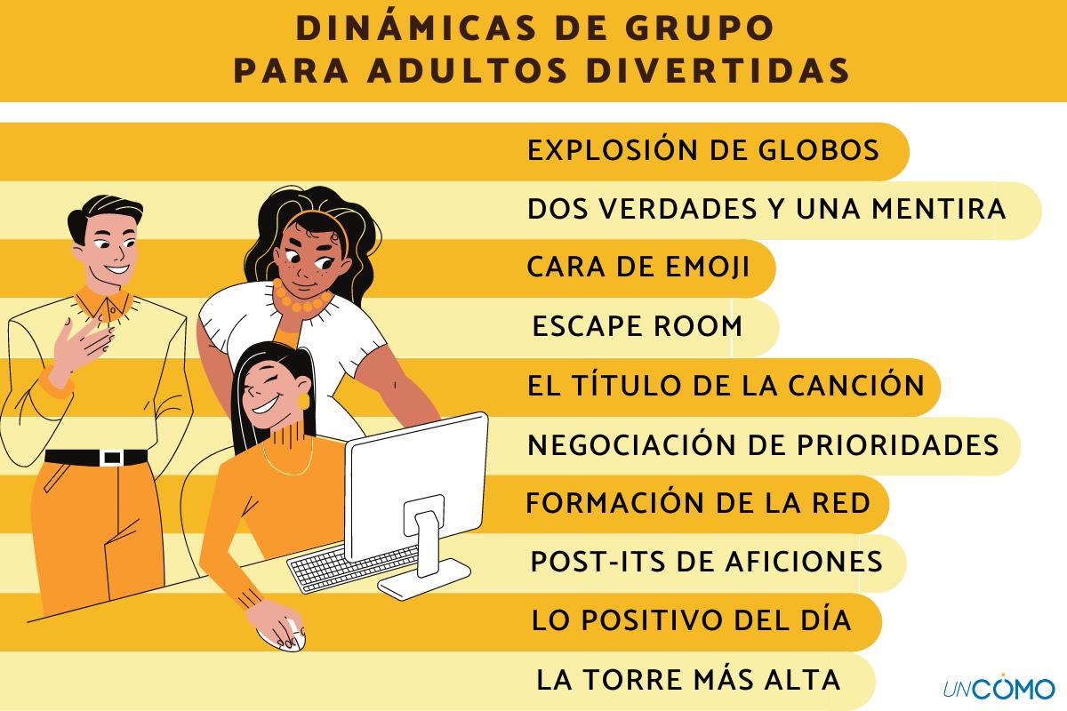 Dinámicas de grupo para adultos divertidas
