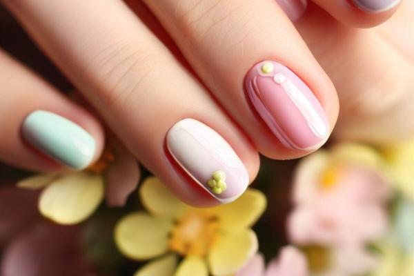 Uñas de arcoíris: diseños para lucir una manicura bonita y divertida - Uñas arcoíris minimalistas