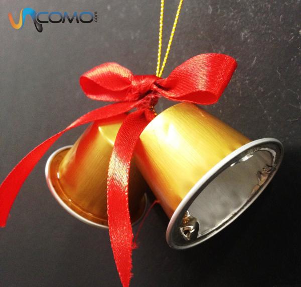 Cómo hacer campanas de Navidad con cápsulas de Nespresso