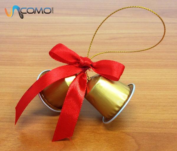 Cómo hacer campanas de Navidad con cápsulas de Nespresso - Paso 5