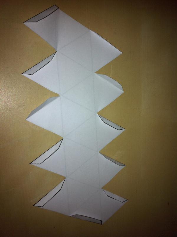 Cómo hacer un icosaedro - Paso 3