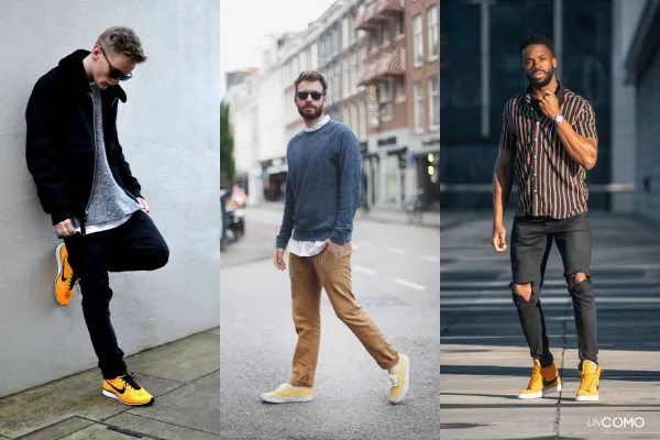 Tenis amarillos hombre 2025
