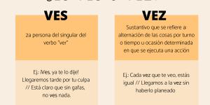 Cuál es la diferencia entre ves y vez
