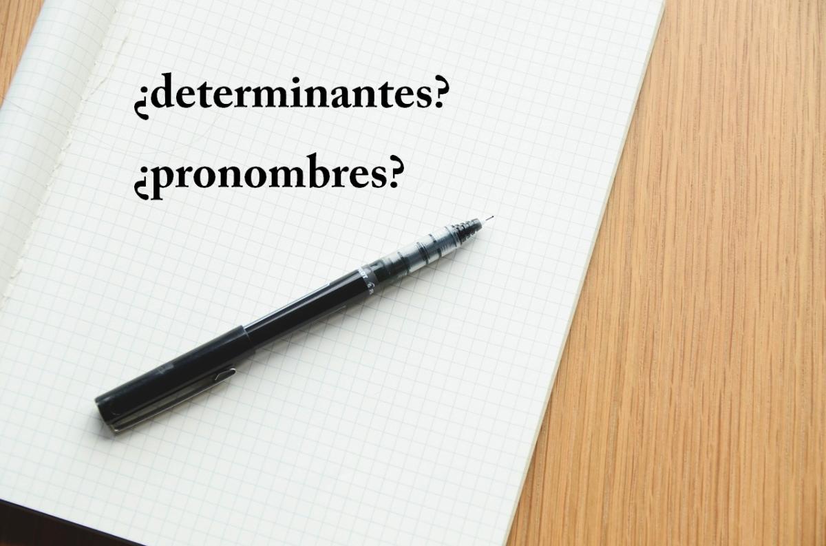 Cuál es la diferencia entre determinantes y pronombres