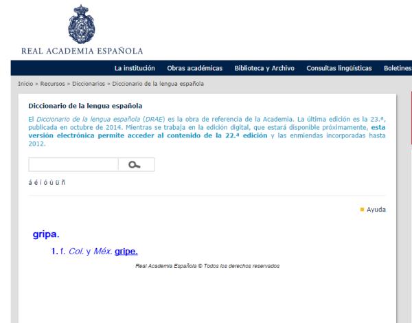 Cómo se dice gripa o gripe - gripa