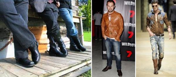 Cómo combinar botas vaqueras para hombre - Un look 100% denim