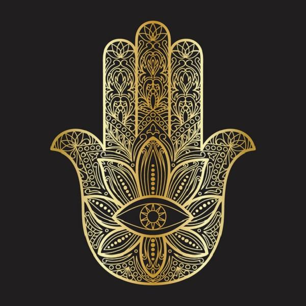 Collar Dije Mano Hamsa Fátima Acero Inoxidable Plateado | Envío Gratis