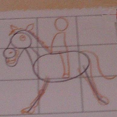 Cómo dibujar un caballo - Paso 3