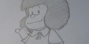 El dibujo de Mafalda paso a paso