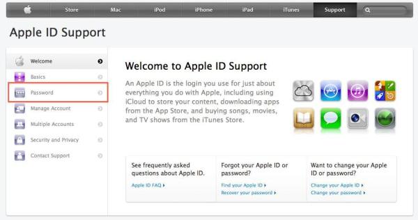 Cómo cambiar la contraseña del ID de Apple - Paso 1