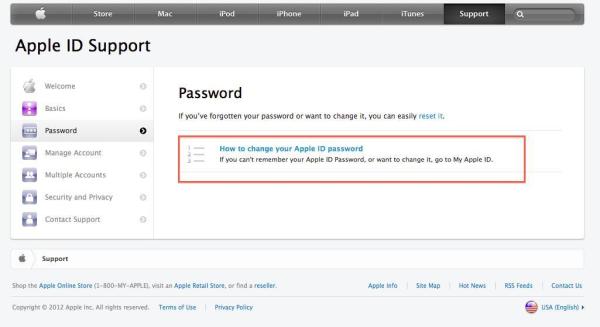 Cómo cambiar la contraseña del ID de Apple - Paso 2