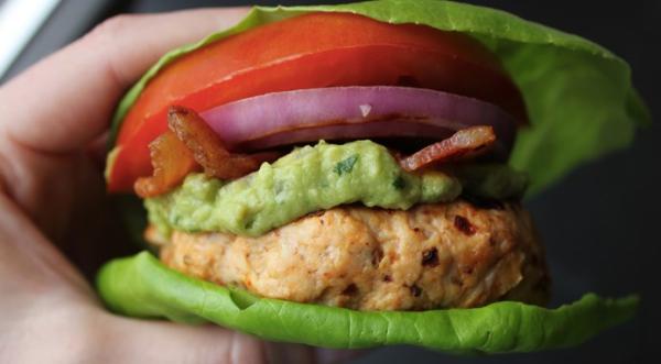 Cómo hacer un sándwich sin pan - Bocadillos con hojas grandes de lechuga