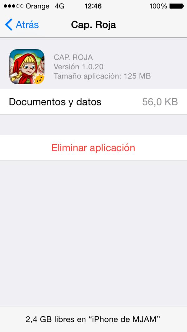 Cómo liberar espacio en mi iPhone 6 - Paso 5