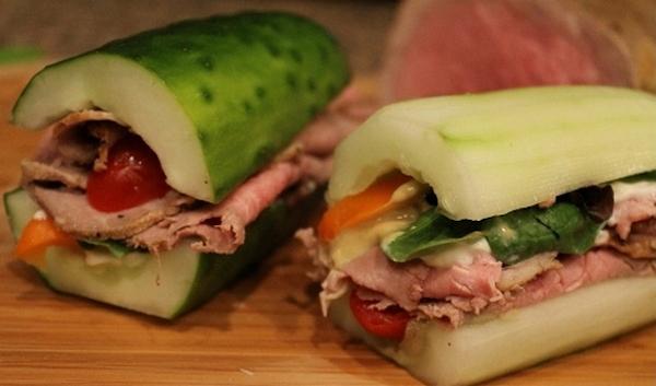 Cómo hacer un sándwich sin pan - Sándwich con pepino