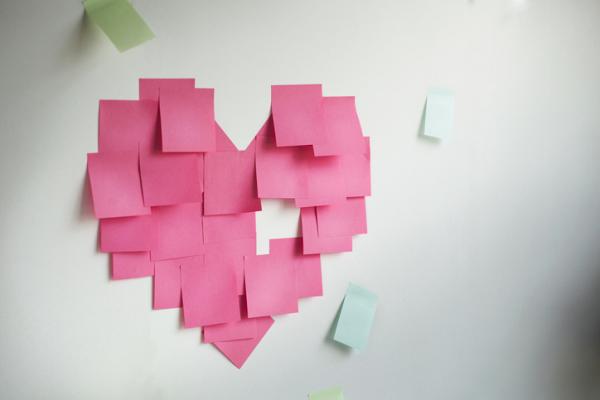 35 formas de demostrar amor a tu pareja - Demuestra amor a tu pareja con un post-it