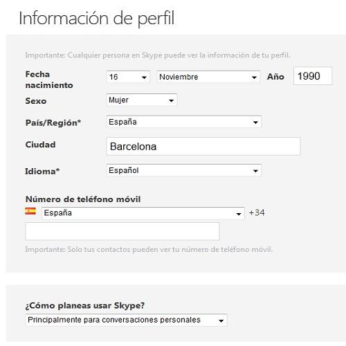 Cómo crear una cuenta de Skype - Paso 4