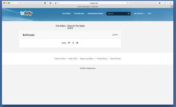Cómo descargar música en Tubidy - Paso 4