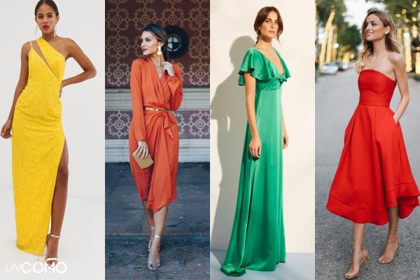 Cómo vestir para una boda de noche - Apuesta por los colores fuertes y vibrantes
