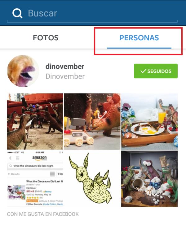 Cómo buscar a alguien en Instagram - Paso 3