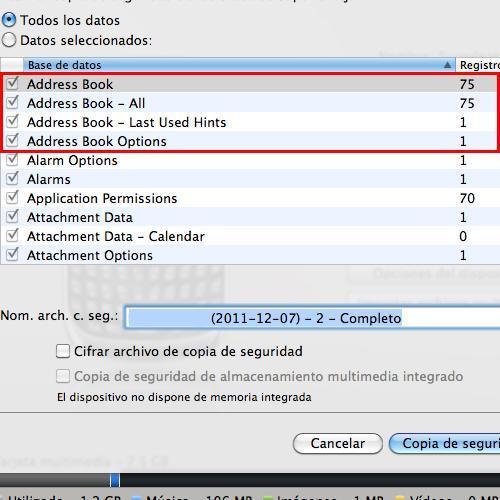 Cómo eliminar todos los contactos de mi BlackBerry - Paso 3