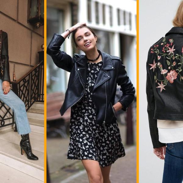 Como vestir una chaqueta de cuero para mujer