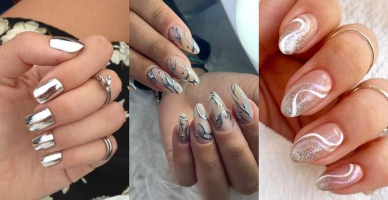 Uñas plateadas: los diseños más elegantes y modernos