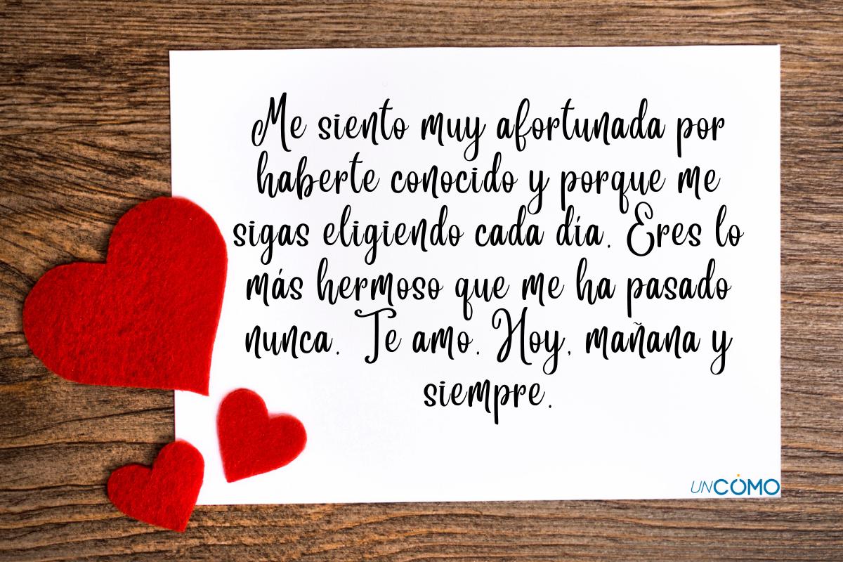 Cartas de amor para mi novio originales y cortas