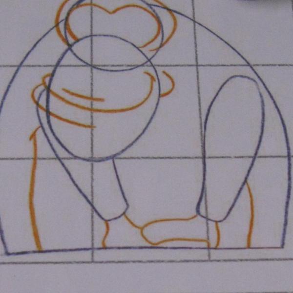 Cómo dibujar un mono - Paso 3